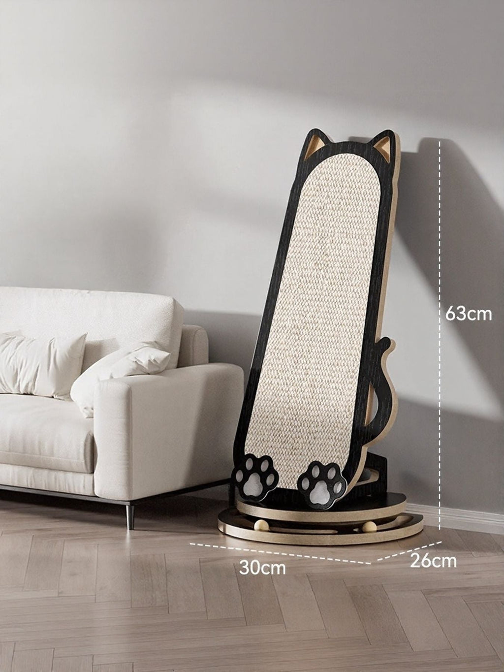Cat-Shaped Scratching Post