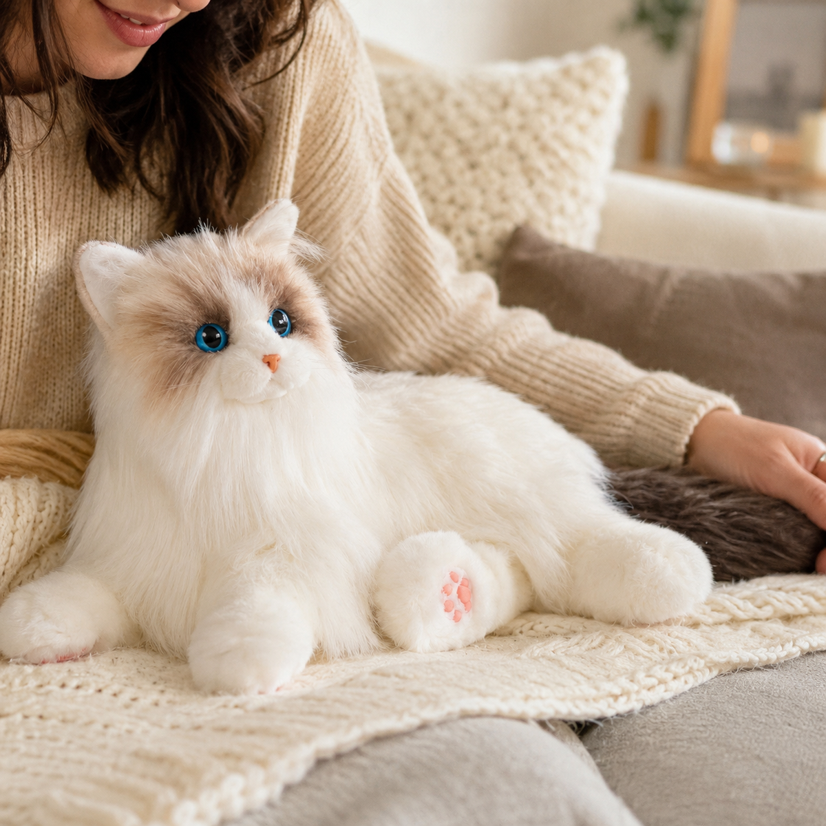 Percy Robot Cat – Voice,Purring & Heartbeat for Comfort
