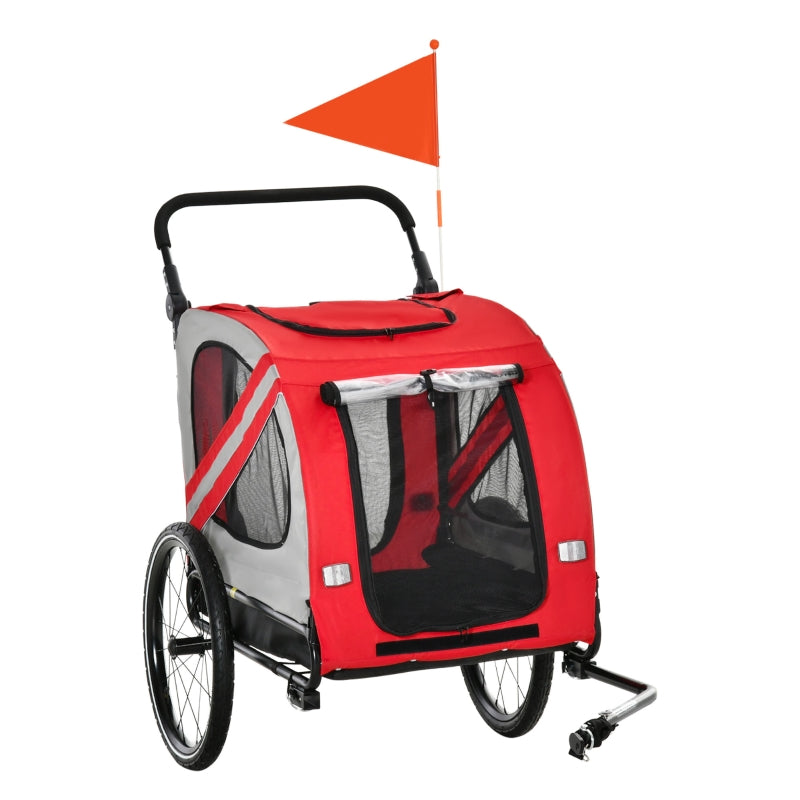 2-In-1 Pet Bike Trailer Stroller