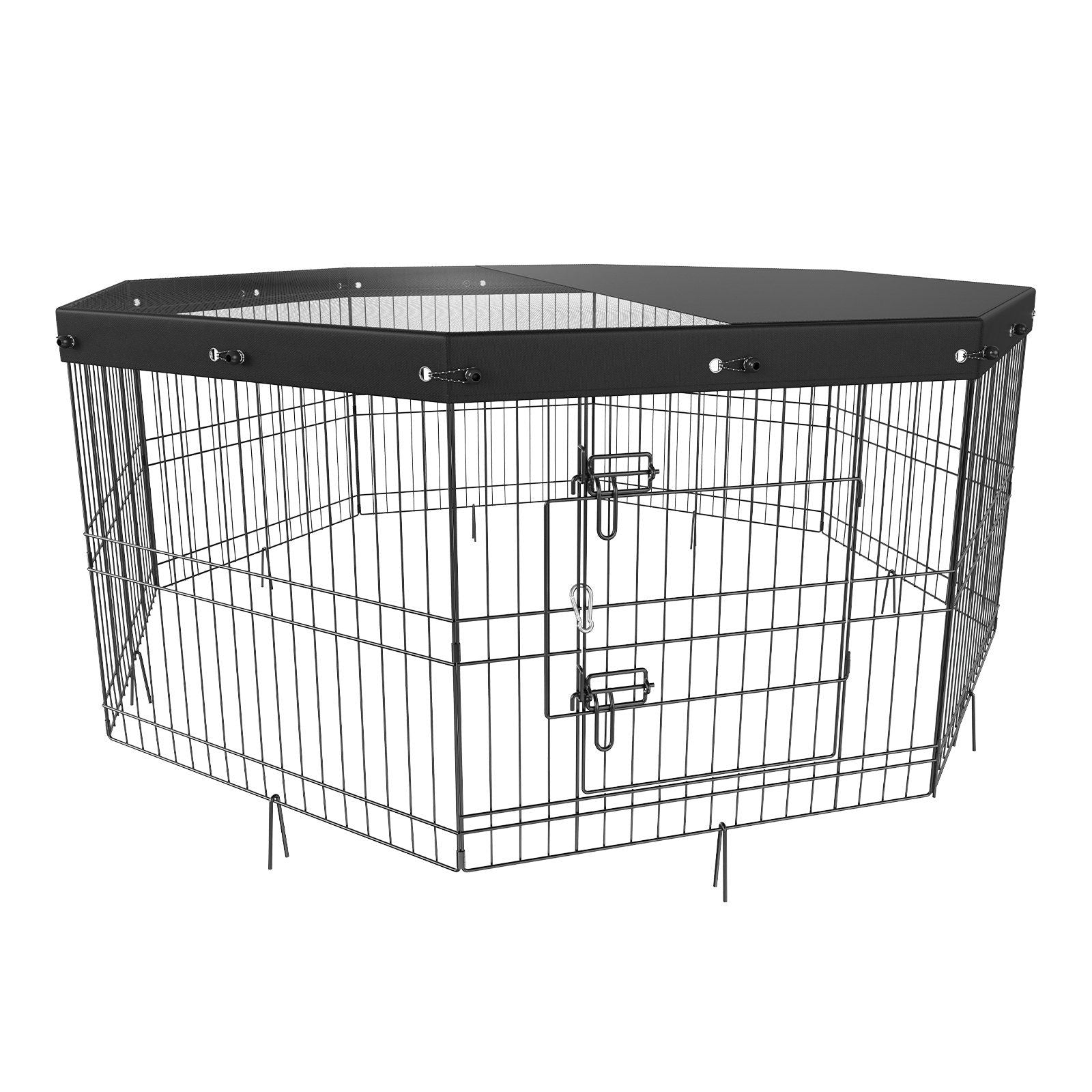 Dog Playpen, 8 Panels Foldable Metal